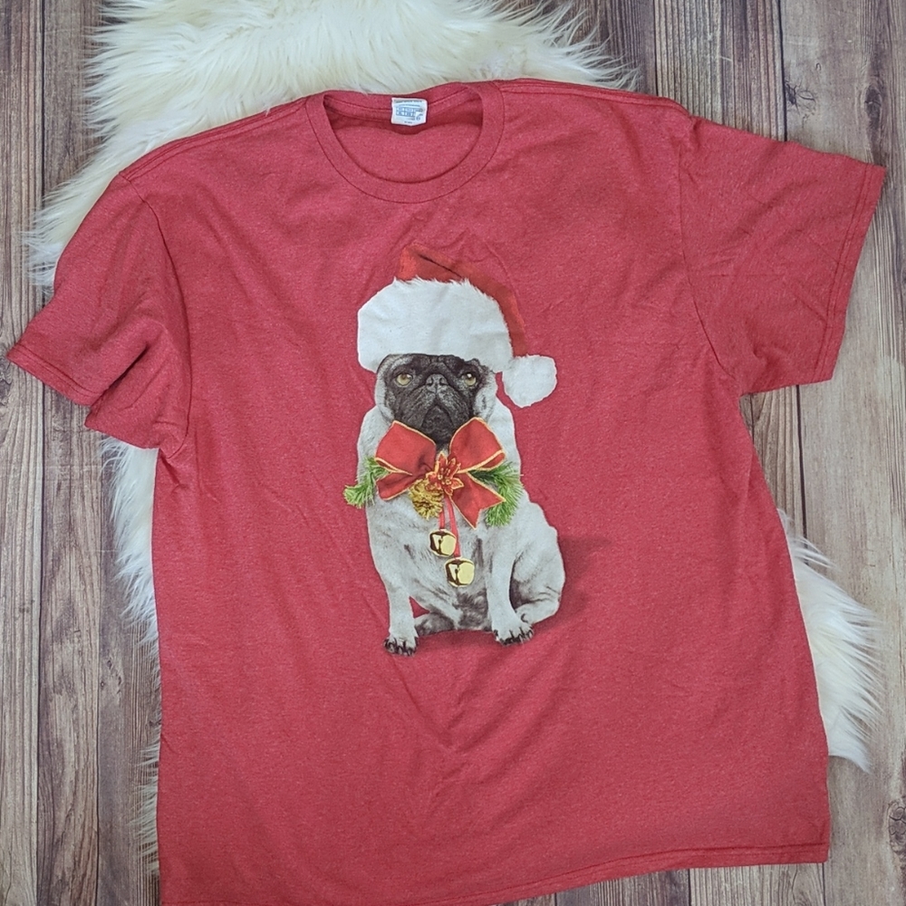 Pug Christmas t shirt